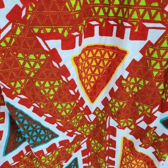 Vtg 70's Dress Handmade Crochet Ruffle Off Shoulder Collar Mermaid Maxi Red Sz M - Picture 4 of 12